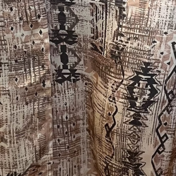 Dress Forum Tribal Print Straight Wrap Skirt, Size Small - Picture 7 of 10